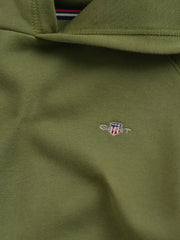 Closer look at the GANT shield hoodie.