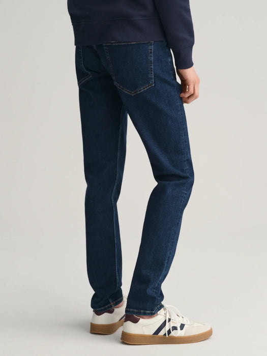 Back view of the GANT slim jeans.