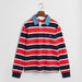 GANT boy's navy striped rugby shirt - 805696.