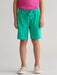 Boy modelling the GANT sunfaded track shorts.