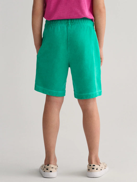 Back view of the GANT  sunfaded track shorts.