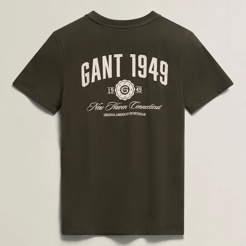 Back of the GANT new haven t-shirt.