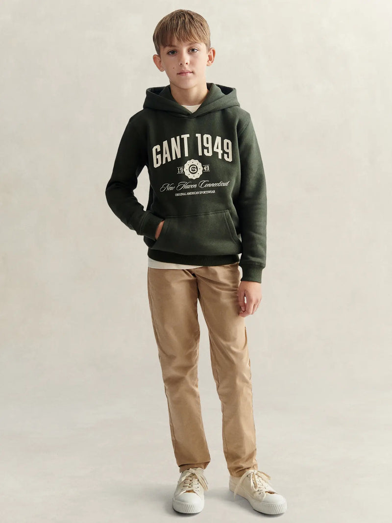 GANT Varsity Hoodie - Green