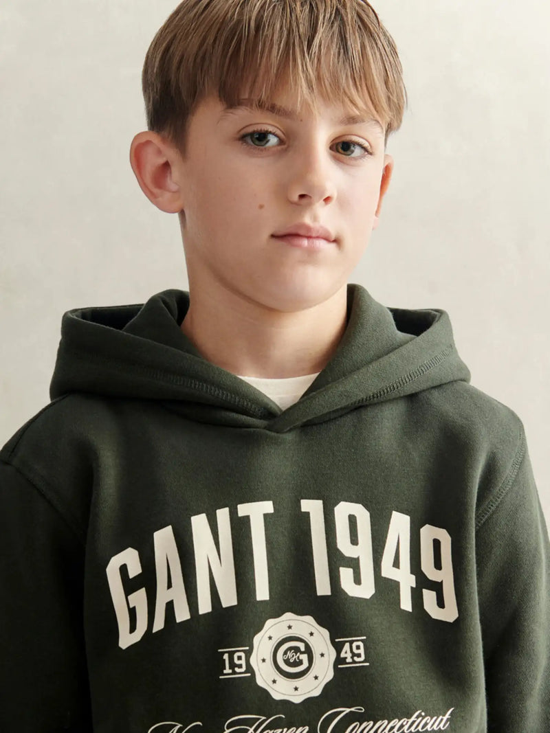 GANT Varsity Hoodie - Green