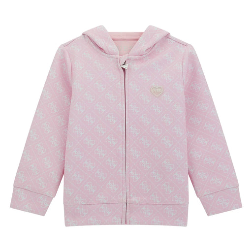 Guess girl's pink 4g hoodie - k4rq02.