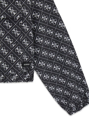 Closer view of the Guess 4g jacket.