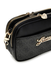 Guess 4g bag with gold metal hardware.