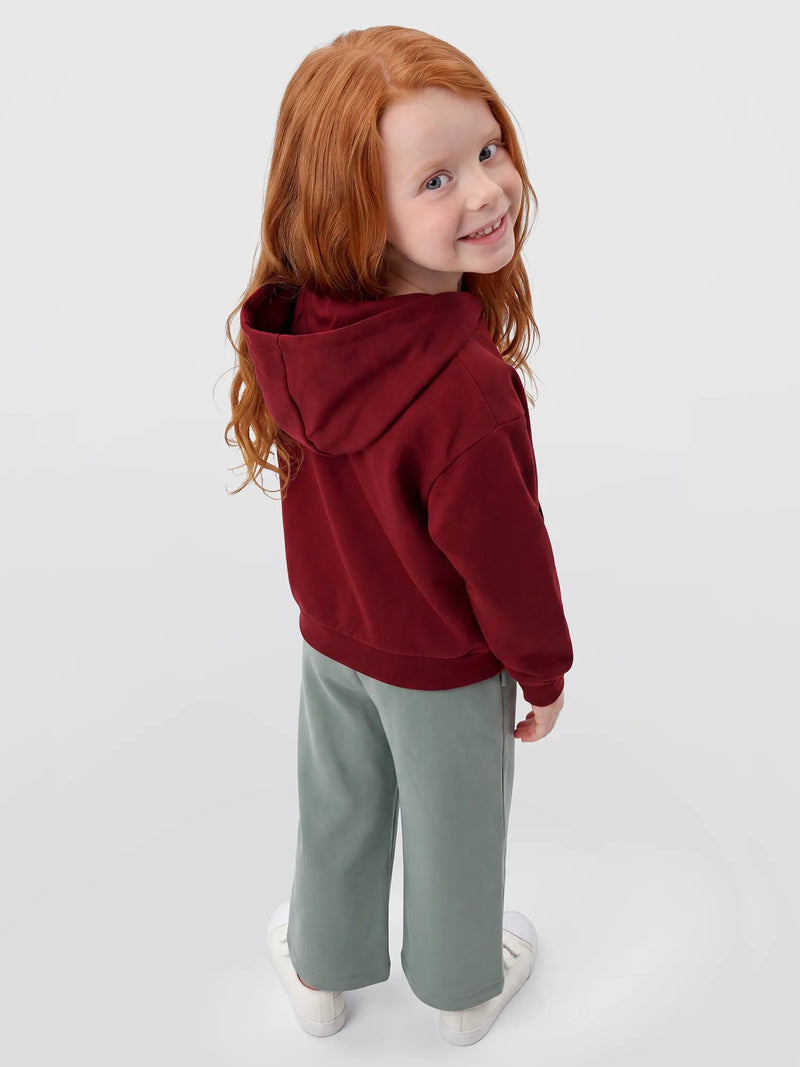 Back of the Guess red bear hoodie.