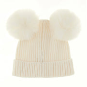 Rear view of the Guess bobble hat.