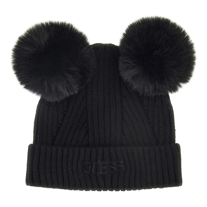 Guess black bobble hat - j3bz04.