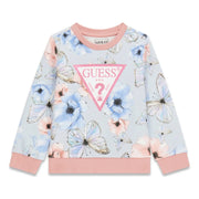 Guess girl's butterfly sweatshirt - k6rq02.
