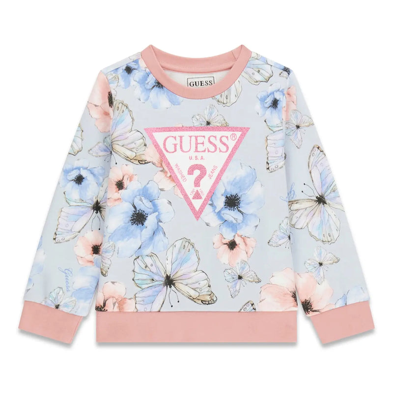 Guess girl's butterfly sweatshirt - k6rq02.