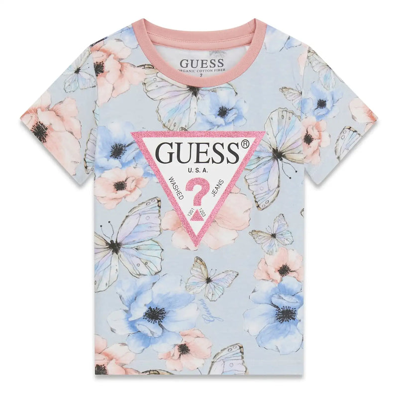 Guess girl's butterfly t-shirt - k6ri06.
