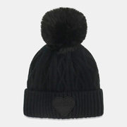 Guess girl's cable knit bobble hat - j6bz40.