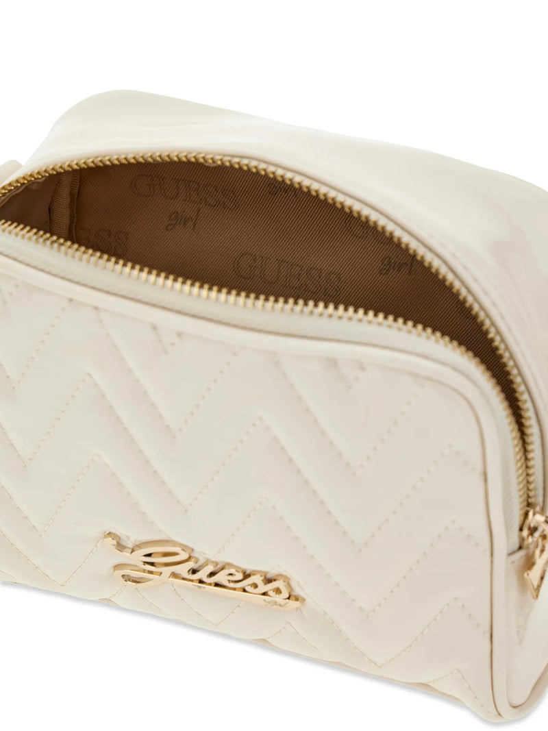 Closer look at the Guess camera bag showing detail of the .