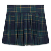 Back of the Guess navy plaid skirt.
