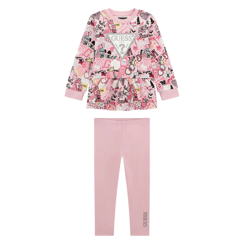 Guess collage leggings set - a5yg01.