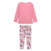 Back of the Guess collage print leggings set.