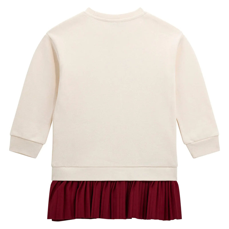 Rear view of the Guess combined dress.