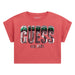 Guess pink cropped t-shirt - j5ri10.