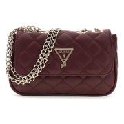 Guess girl's deep maroon crossbody bag - j5yz17.