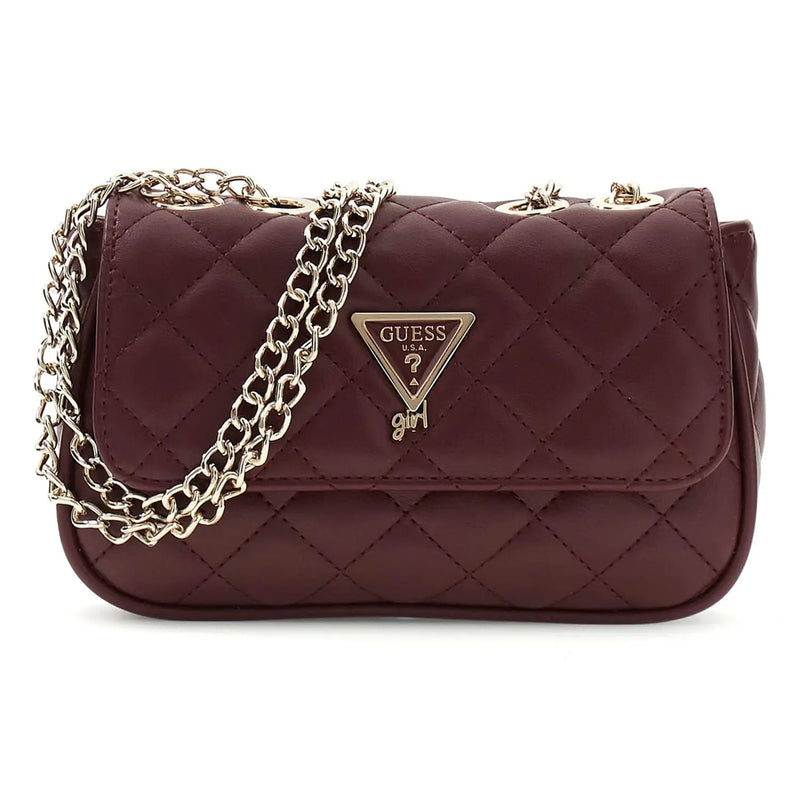 Guess girl's deep maroon crossbody bag - j5yz17.