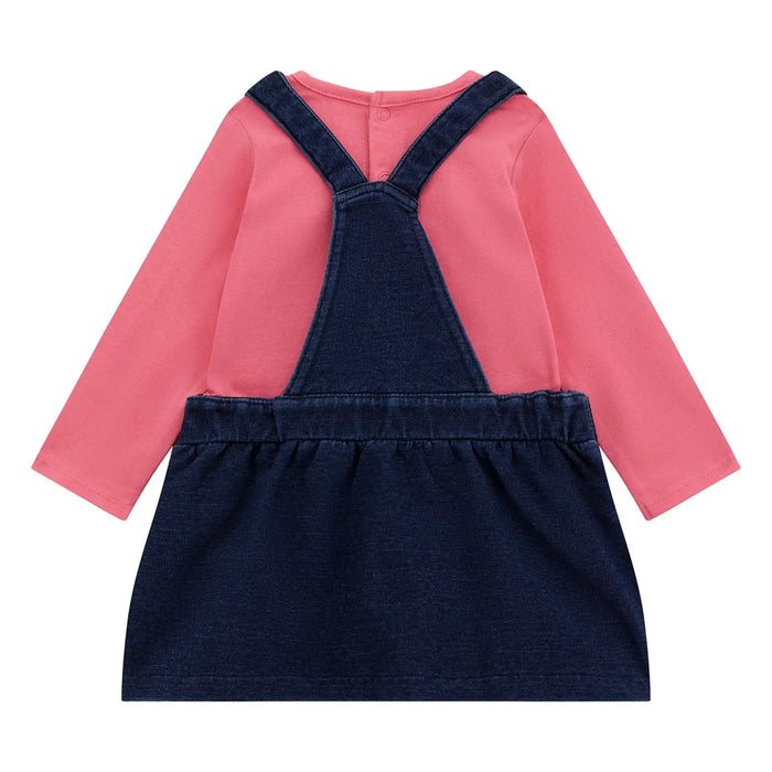 Back of the Guess girl's pinafore set.