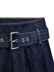 Guess denim skirt with matching denim belt.