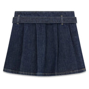 Rear view of the Guess denim skirt.
