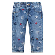 Guess girl's embroidered jeans - k6ra03.