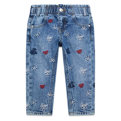 Guess girl's embroidered jeans - k6ra03.