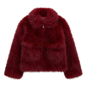 Guess girl's faux fur jacket - j5bl02.