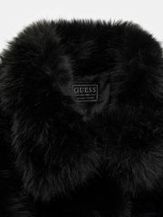Closer look at the Guess faux fur jacket.