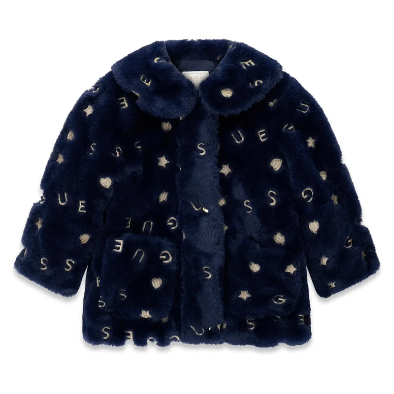 Guess girl's faux fur jacket - k6bl06.