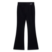 Guess girl's jet black flared leggings - j6yb09.
