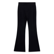 Rear view of the Guess flared leggings.