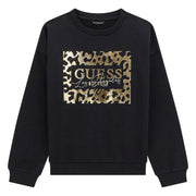 Guess girl's foil logo sweatshirt - j5bq00.