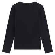 Back of the Guess girl's foil logo t-shirt.