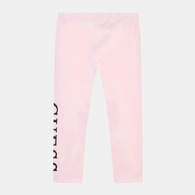 Guess Glitter Logo Leggings - Pink