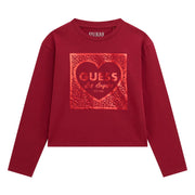 Guess girl's heart logo t-shirt - j5bi01.
