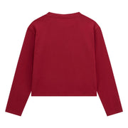 Back of the Guess red heart logo t-shirt.