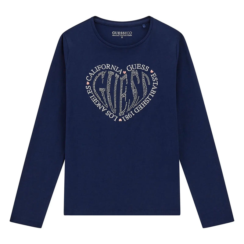 Guess heart logo t-shirt - j5yi38.