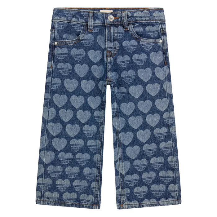 Guess heart pattern jeans - k5ra02.