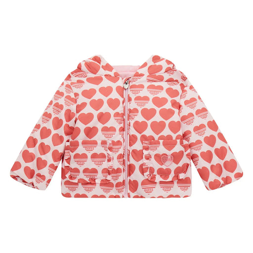 Guess pink heart print jacket - a5rl01.