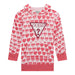 Guess heart print sweatshirt dress - k5rk08.