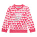 Guess pink heart print sweatshirt - k5rq01.