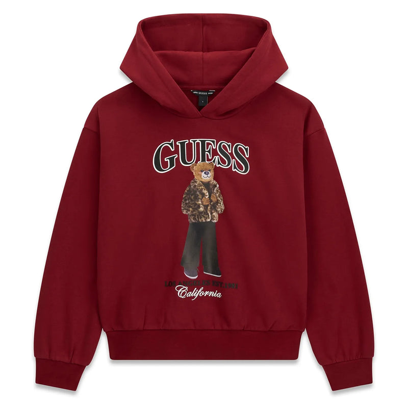 Guess girl's bear hoodie - j6bq03.