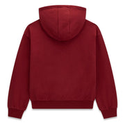 Back of the Guess red bear hoodie.