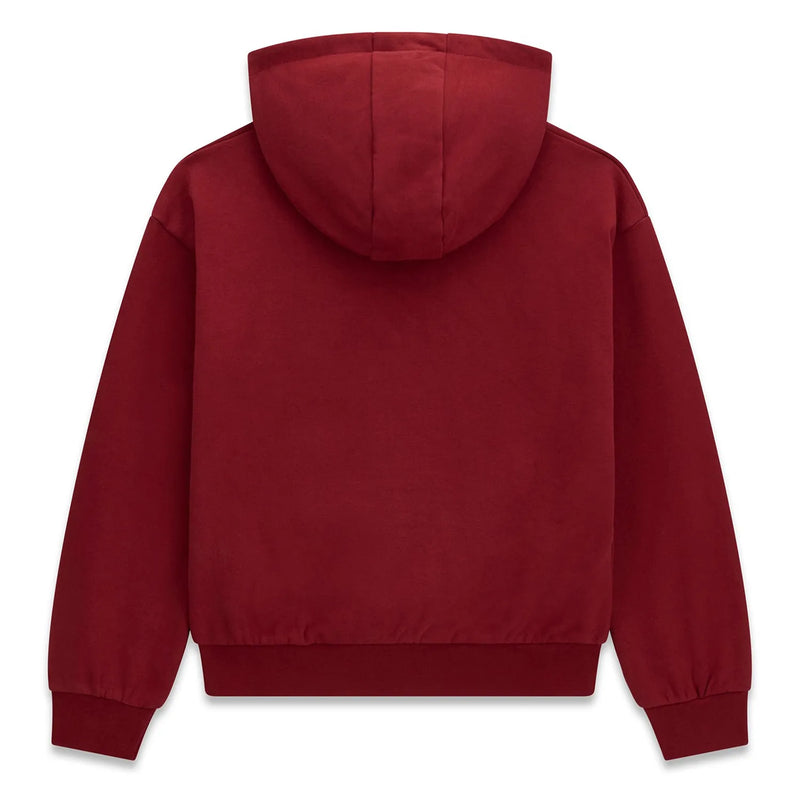 Back of the Guess red bear hoodie.
