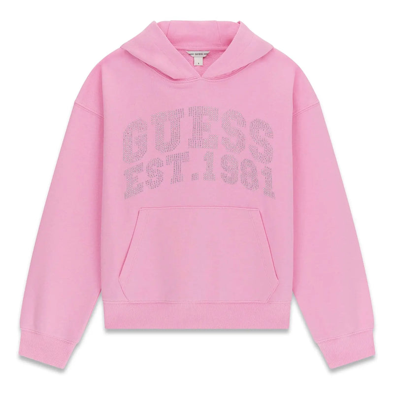 Guess girl's rhinestone hoodie - j6rq02.
